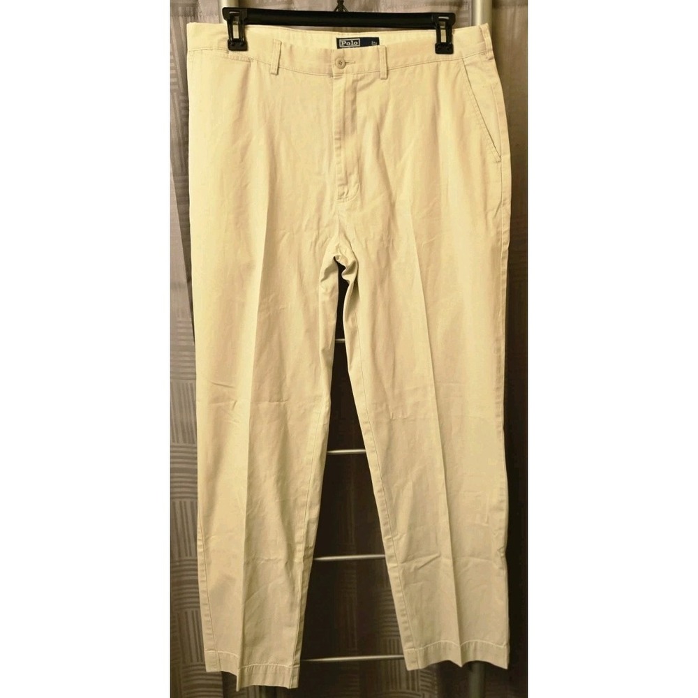 Polo Ralph Lauren Pants Mens 36 x‎ 32 Ivory Chinos Trousers